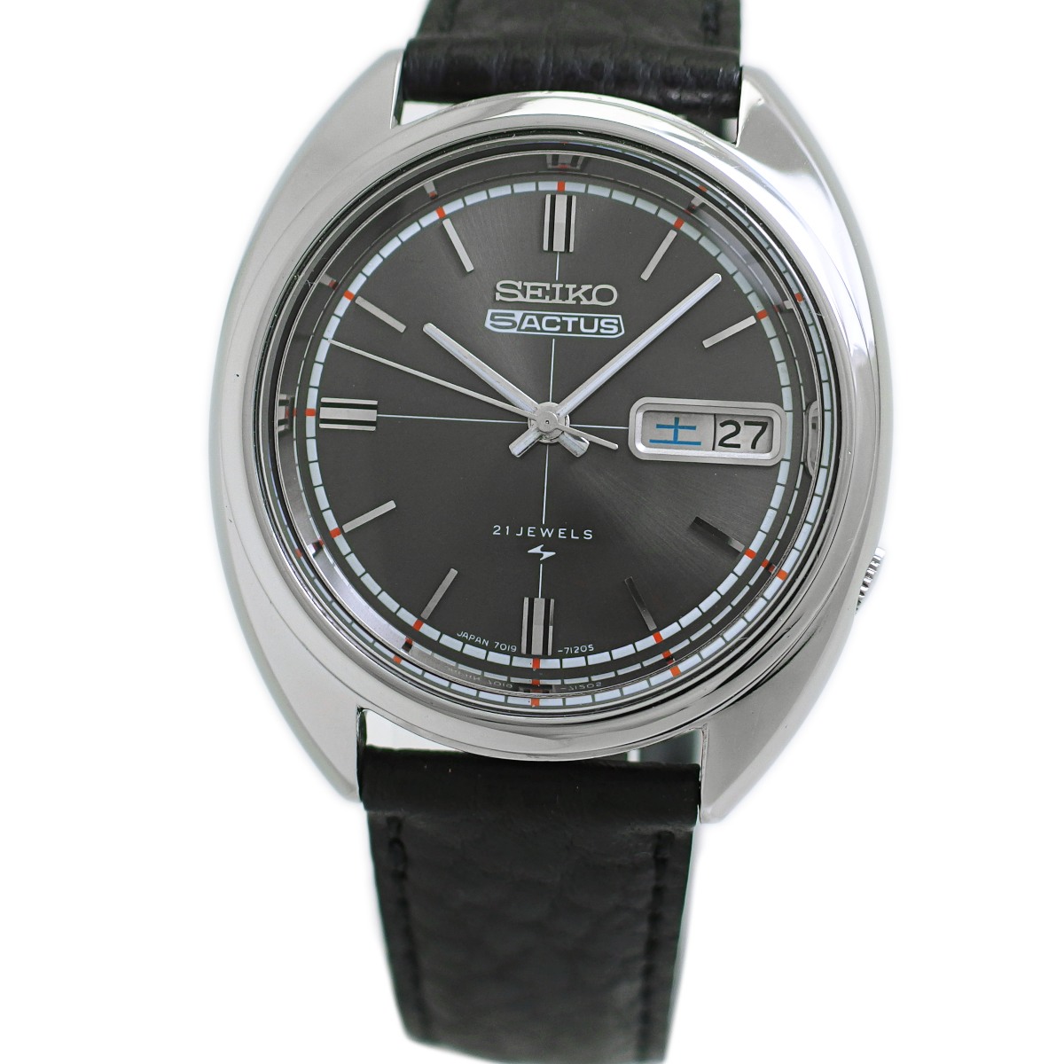 セイコー ファイブアクタス グレー文字盤 7019-7070 自動巻 OH済 昭和