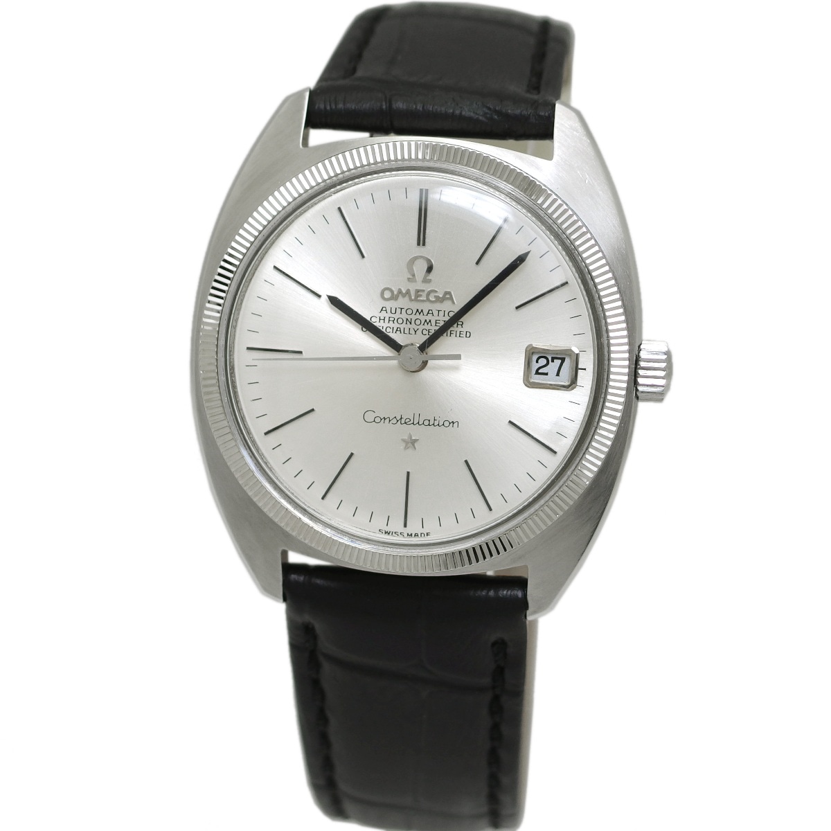 オメガ コンステレーション 168.027 ホワイトゴールドベゼル Cal.564 自動巻 OH済 1970年製 Omega