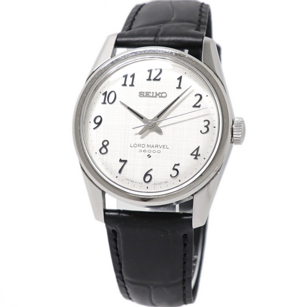 セイコー ロードマーベル 36000 5740-8000 絹目文字盤 アラビアインデックス 手巻 OH済 昭和44年/1969年製 Seiko