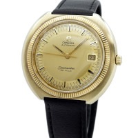 【希少】オメガ シーマスターデヴィル KM6326 14K金張り フルーテッドベゼル 直径41.5mm Cal.563 自動巻 1971年製