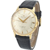 セイコー ユニーク Sマーク 槌目文字盤 J14106 金メッキケース 17石 手巻 OH済 昭和38年/1963年製 Seiko