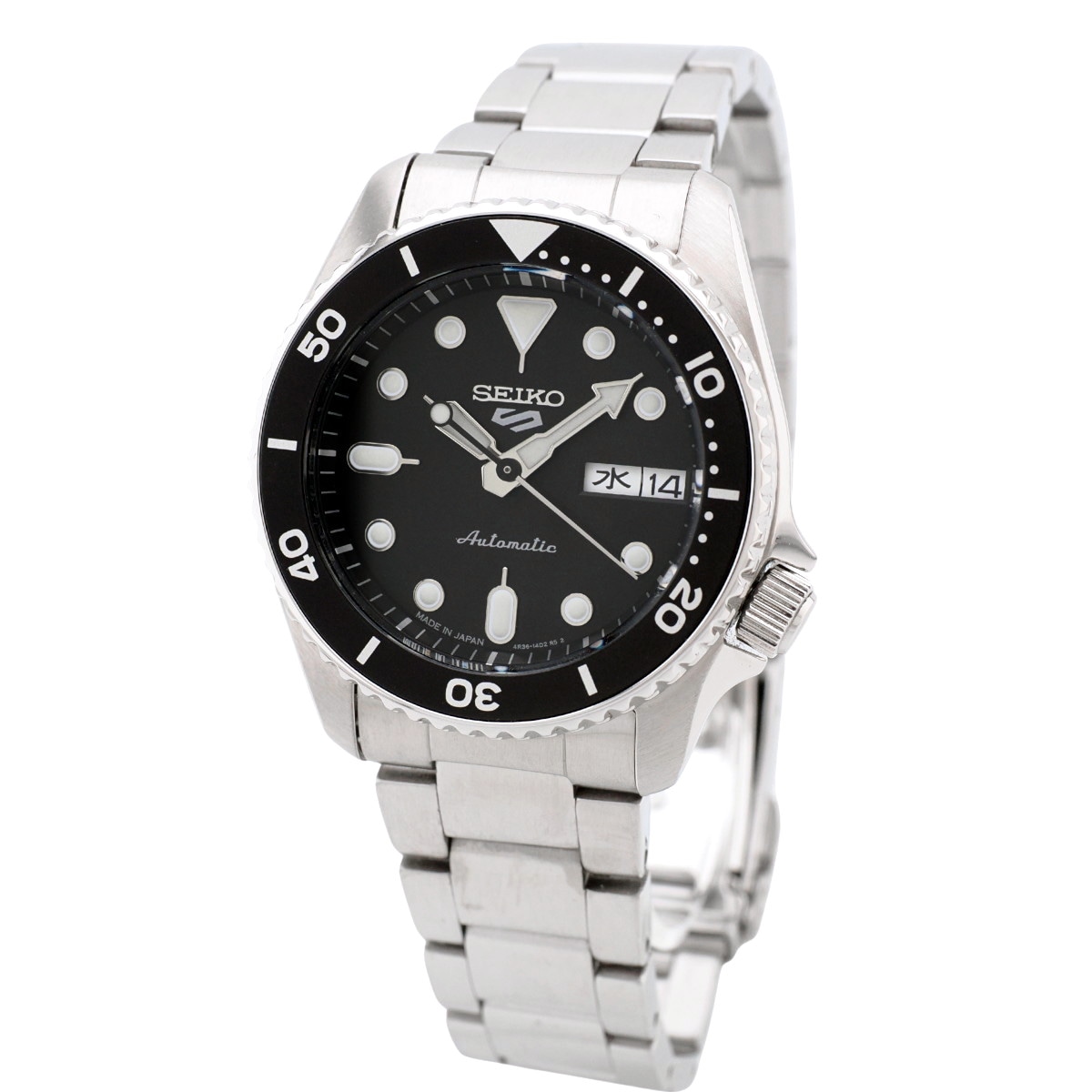セイコー ５スポーツ メカニカル ブラック文字盤 SBSA225 4R36-14B0 自動巻 2025年購入品 USED Seiko