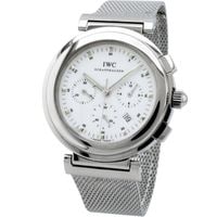 IWC ダ・ヴィンチ SL クロノグラフ IW3728 ホワイト文字盤 旧純正メッシュベルト クオーツ 1996年製 USED