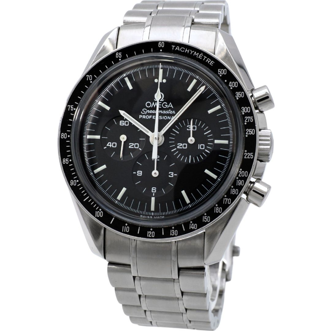 オメガ スピードマスター プロフェッショナル 3573.50 シースルーバック 銀色ムーブメント Cal.1863 手巻き OH済 2000年製 Omega