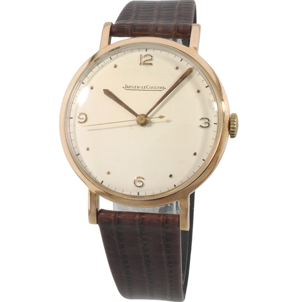 JAEGER-LECOULTRE ジャガールクルト ブラウン 革 19号 ジャガー・ルクルト JAEGER-LE COULTRE AMVOX2 クロノグラフ