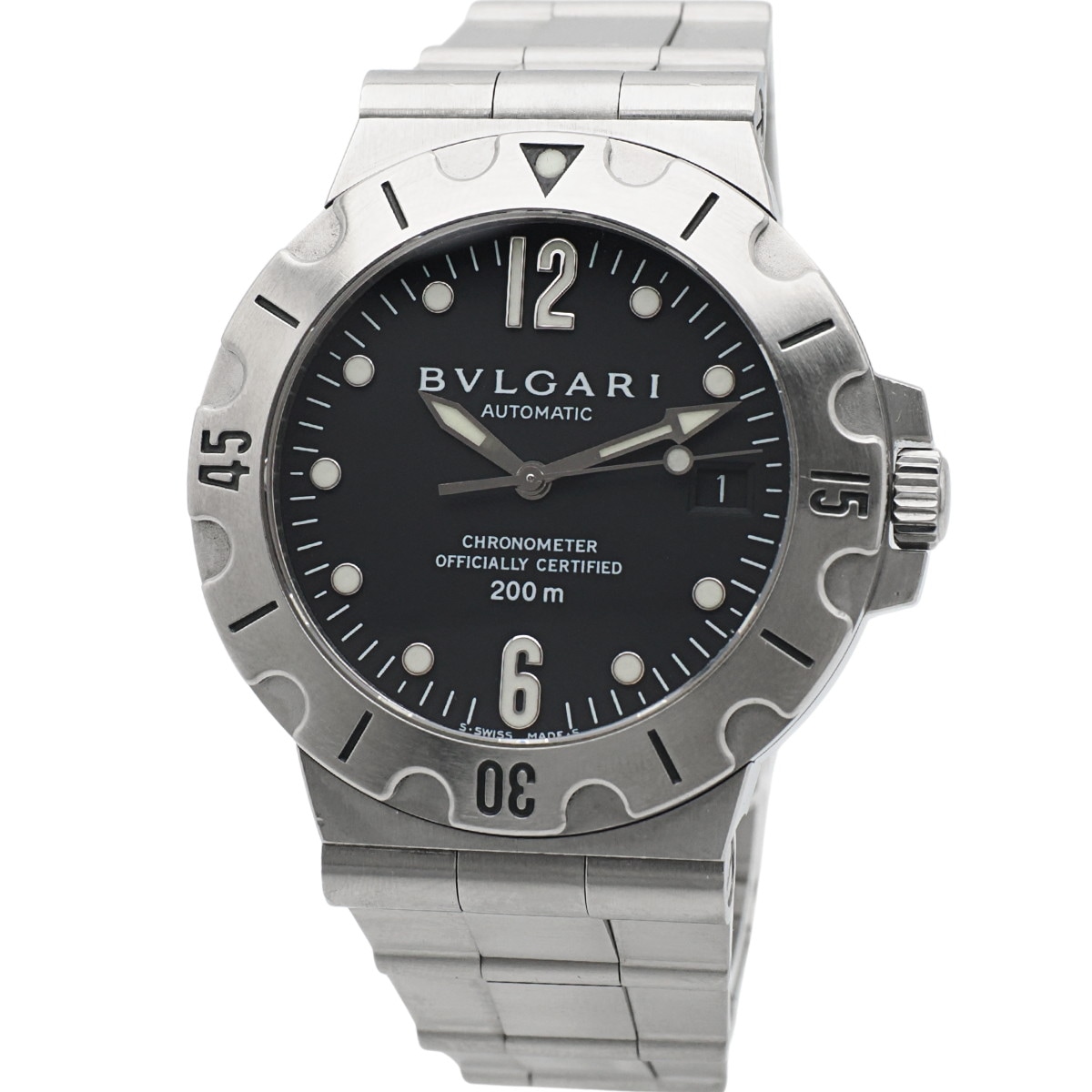 ブルガリ ディアゴノ スクーバ SD38S Cal.220-TEEE 自動巻 OH済 2004年購入品 USED