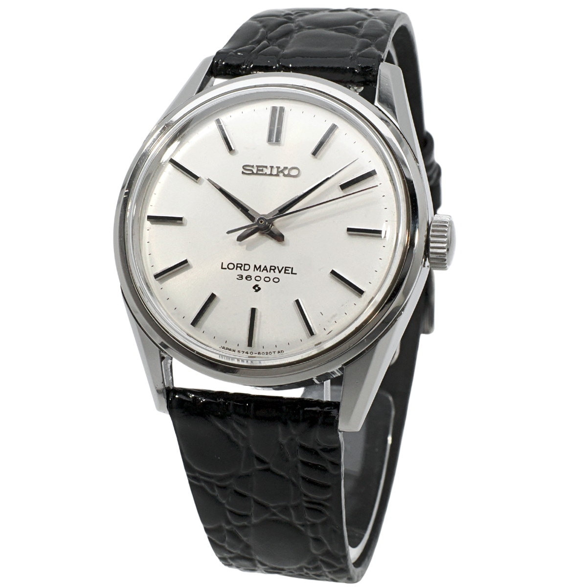 ★OH済 新品同様 70s SEIKO 自動巻 風防純正ガラス交換済 腕時計 9面ガラス風防純正新品 SEIKO 5 ACTUS 自動巻 日本製 革ベルト新品