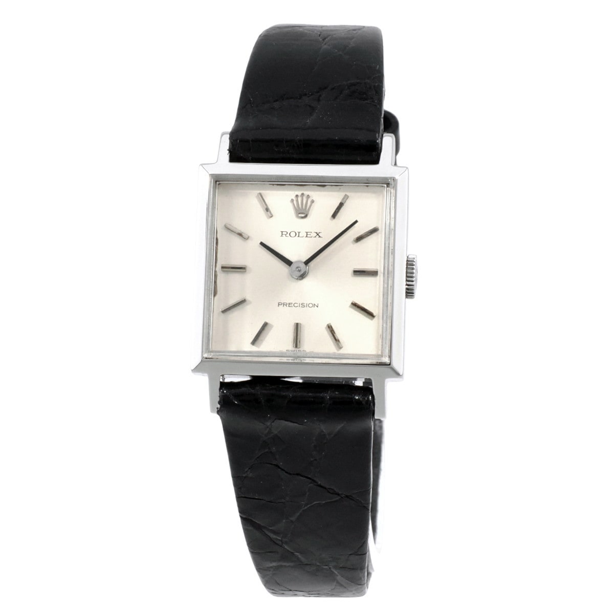 箱・タグ付 ロレックス プレシジョン Ref.2611 スクエア 1974年製 純正尾錠 OH済 レディース アンティーク ROLEX