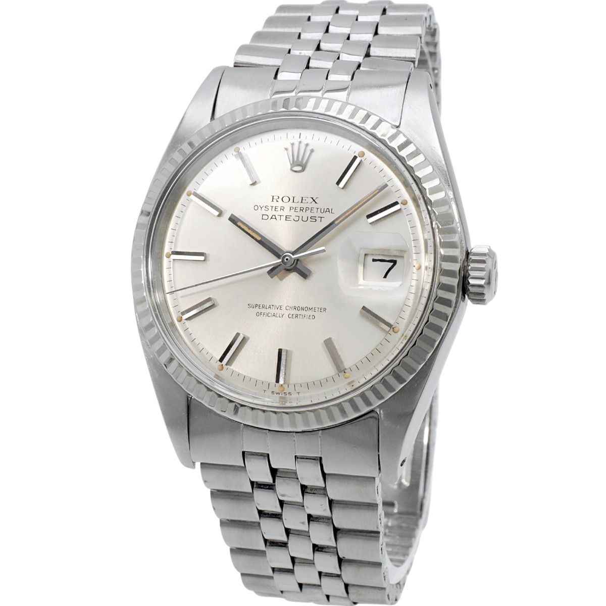 ロレックス デイトジャスト Ref.1601 シルバーダイヤル Cal.1570 1970年製 自動巻 OH済 純正ジュビリーブレス Rolex