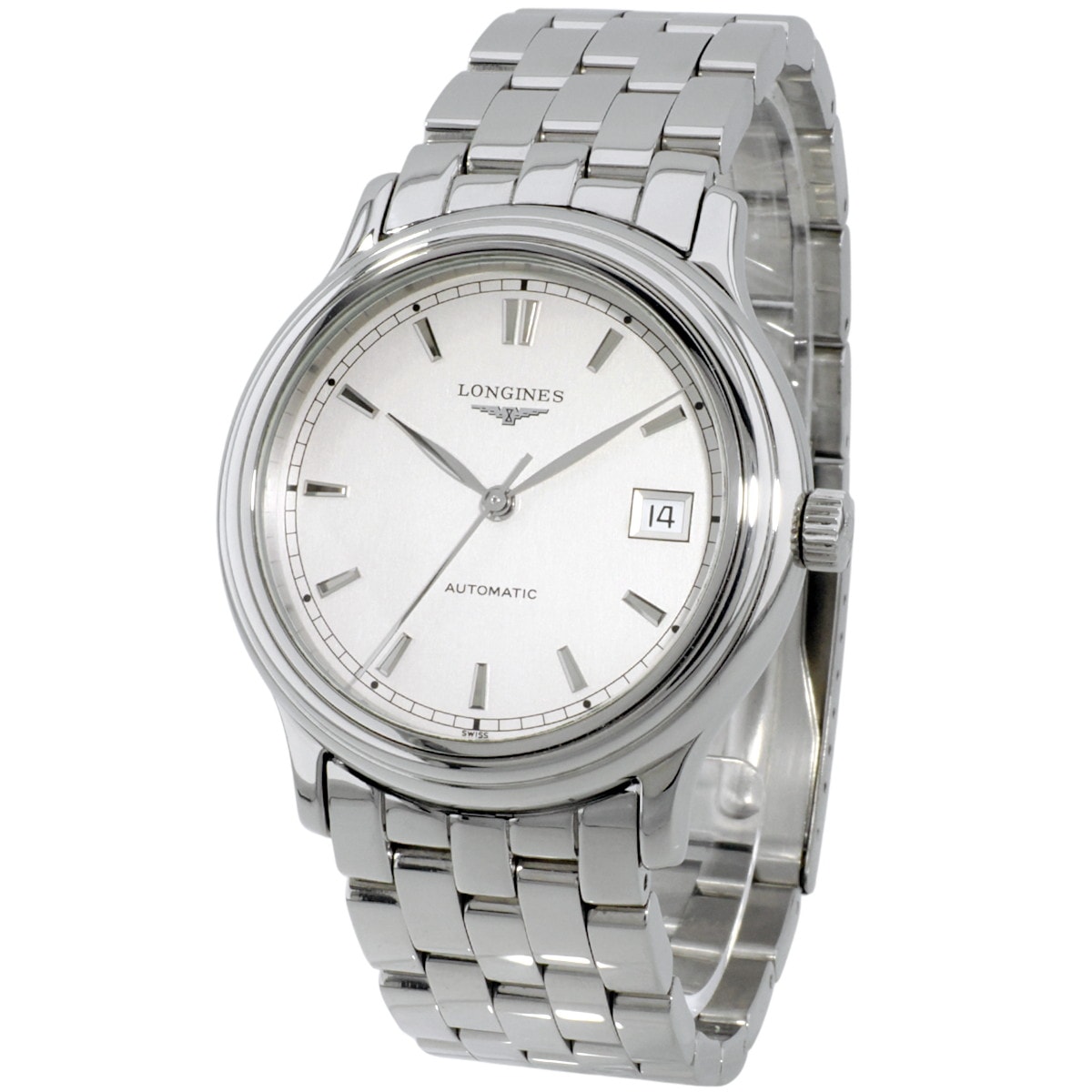 ロンジン グランドクラシック L4.707.4 シルバーヘアライン文字盤 薄型自動巻 Cal.L619.2 OH済 USED