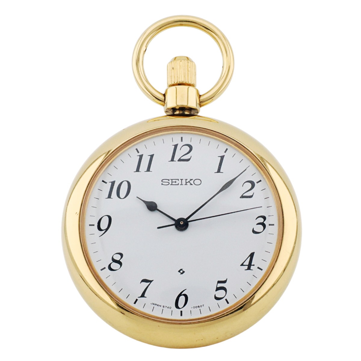 セイコー 懐中時計 5740-0080 金メッキ 10振動 ロードマーベルCal.5740C 手巻 OH済 1977年製（昭和52年）