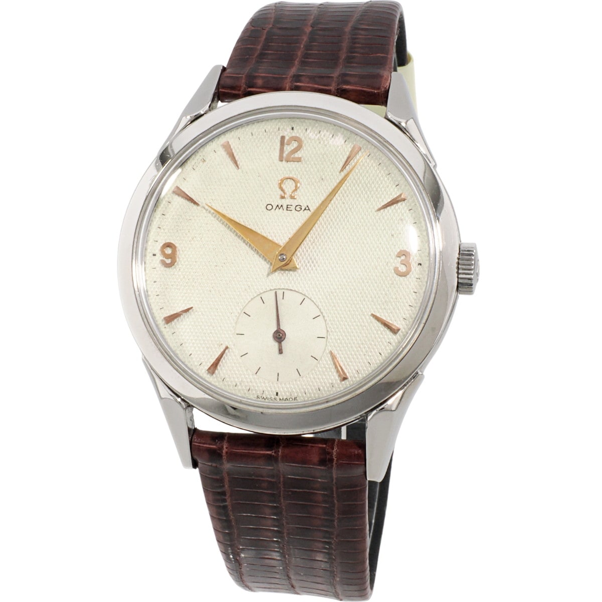 オメガ 30mmキャリバー Ref.2605-9 ハニカムパティナダイヤル Cal.266 手巻 OH済 1952年製