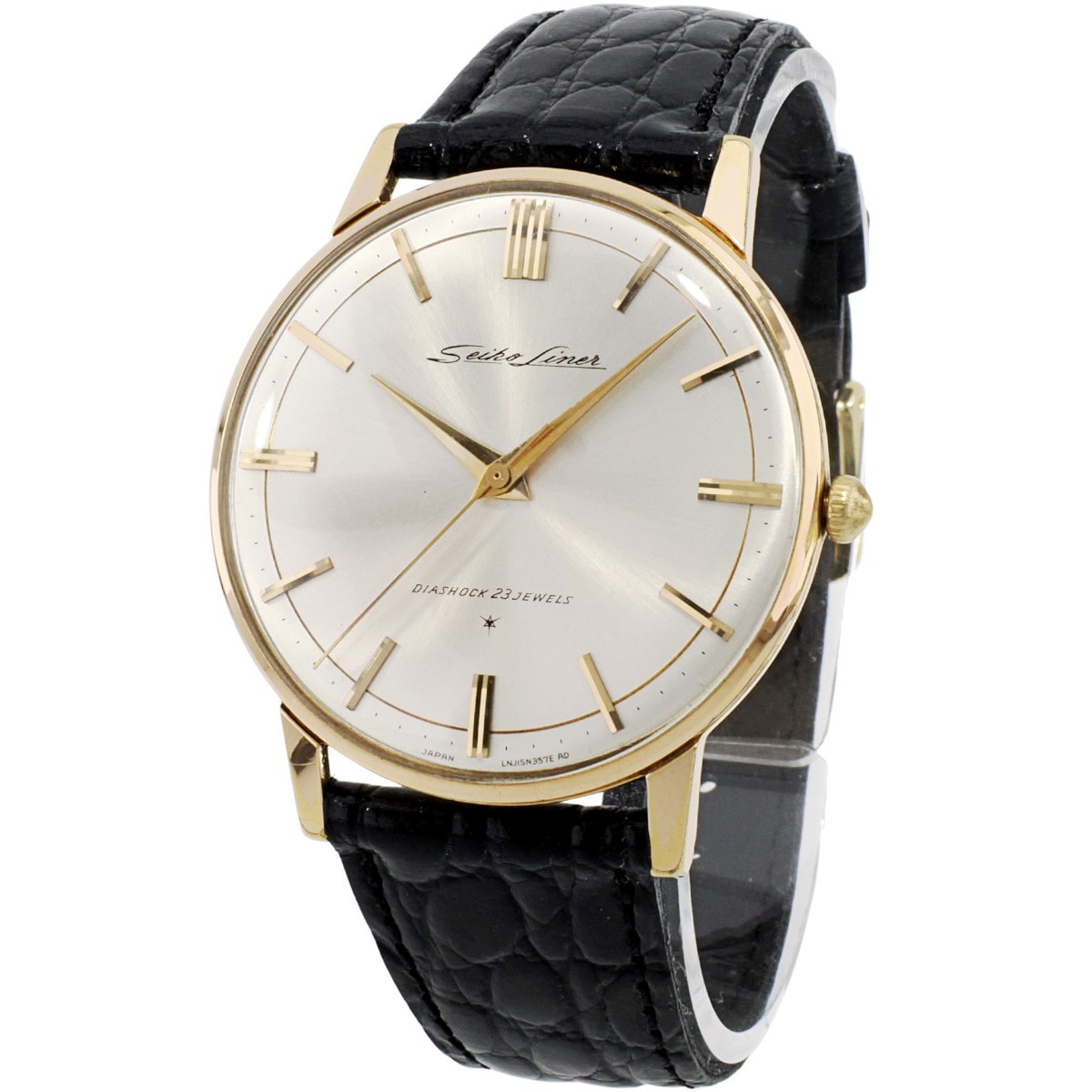 セイコー ライナー J15001E 金メッキケース Cal.3140 23石 手巻 OH済 1963年製（昭和38年）