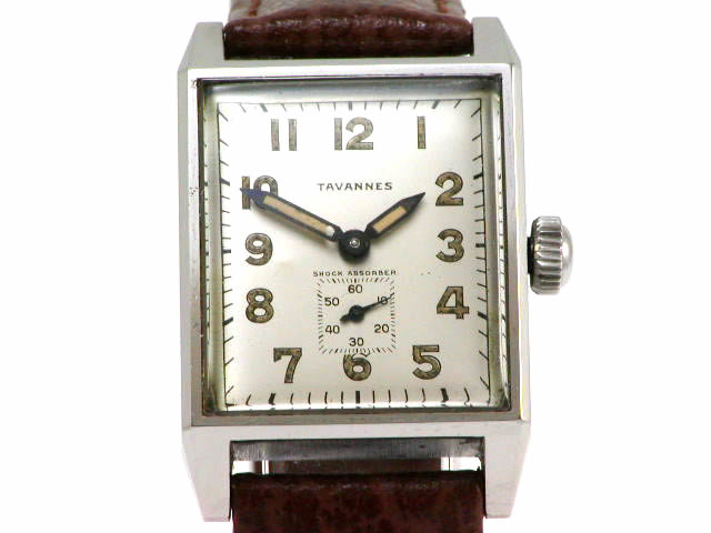 タバン レクタンギュラー スモールセコンド 手巻 スイス製 1950年代