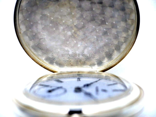 アエロ シルバー925 純銀懐中時計 55654A901 手巻 OH済 USED