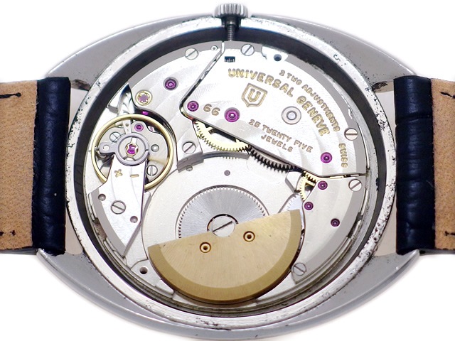 ユニバーサルジュネーブ ホワイトシャドウ Cal.66 25石 自動巻 OH済 1966年製