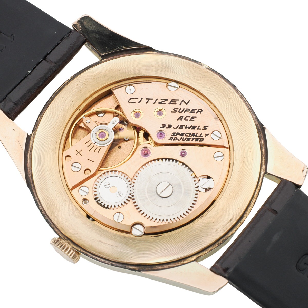 シチズン スーパーエース A51507081 14金張り 38mm大型ケース 23石 手巻 OH済 1963年製(昭和38年)