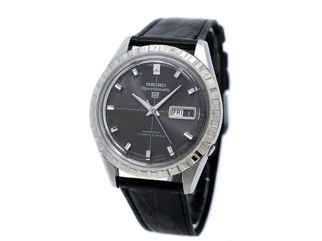 セイコー 5スポーツ マチック 6619-9000 グレー文字盤 自動巻 OH