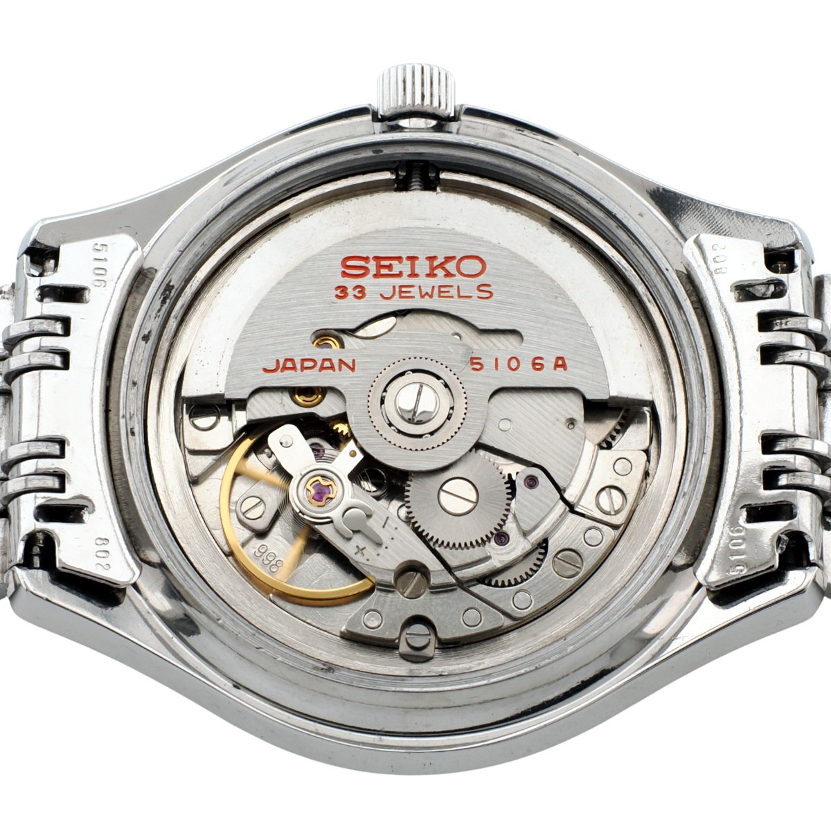セイコー マチックP 33石 5106-8020 純正ブレスレット プッシュリューズ 自動巻 OH済 1968年製（昭和43年）