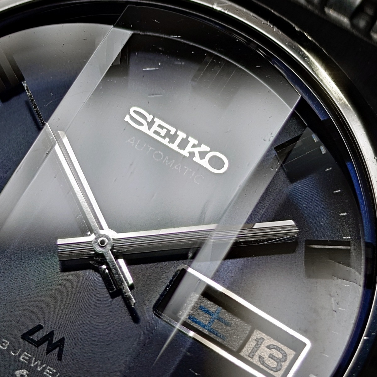 セイコー ロードマチック 5606-8061 カットガラス スクリューバック 純正ブレスレット 自動巻 OH済 昭和49年/1974年製