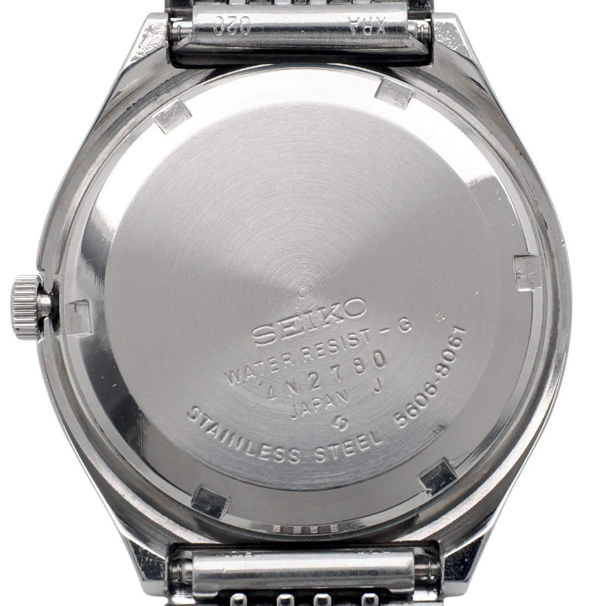 セイコー ロードマチック 5606-8061 カットガラス スクリューバック 純正ブレスレット 自動巻 OH済 昭和49年/1974年製