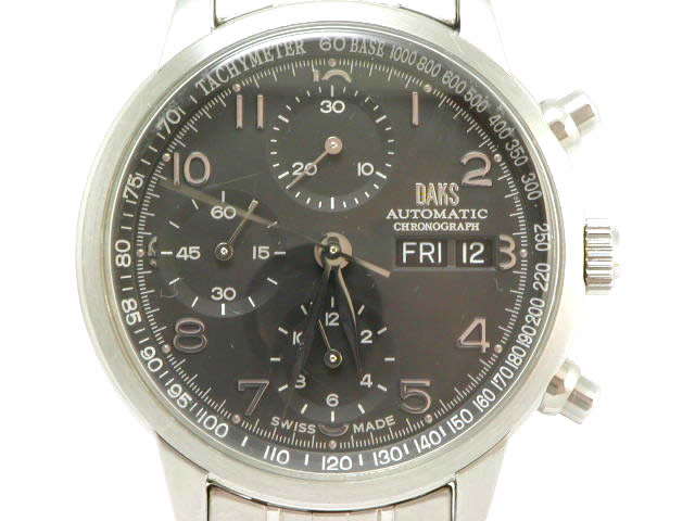 DAKS ダックス ETA7750 搭載 クロノグラフ WR0031DP  USED