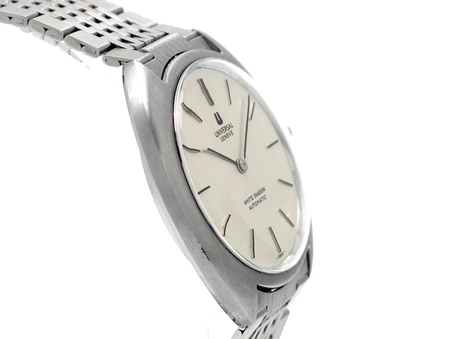 ユニバーサル・ジュネーブ ホワイトシャドウ マイクロローター 自動巻 OH済 1970年代