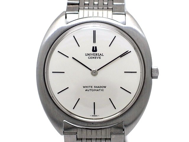 ユニバーサル・ジュネーブ ホワイトシャドウ マイクロローター 自動巻 OH済 1970年代