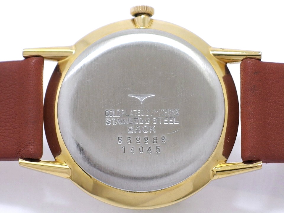 タカノ プレシジョン スーパー Ref.14045 金メッキケース 段付き文字盤 純正尾錠付き 19石 手巻 OH済 1959年頃