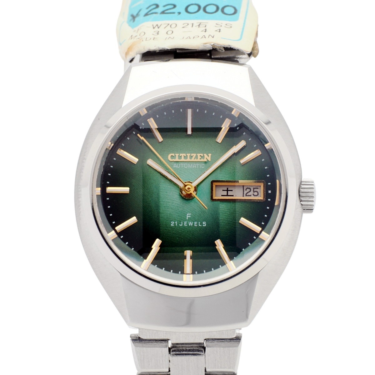 シチズン コスモスターF レディース 4-700457 Y 9面カットガラス 自動巻 OH済 昭和50年/1975年製