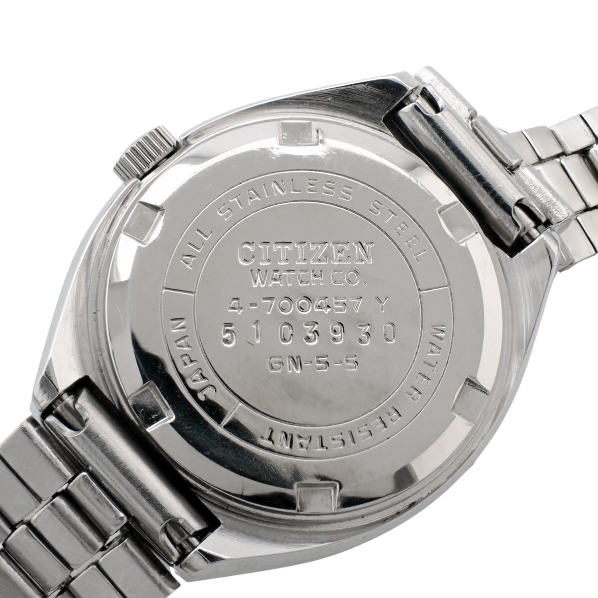 シチズン コスモスターF レディース 4-700457 Y 9面カットガラス 自動巻 OH済 昭和50年/1975年製