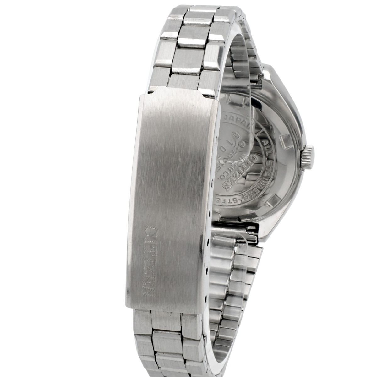 シチズン コスモスターF レディース 4-700457 Y 9面カットガラス 自動巻 OH済 昭和50年/1975年製