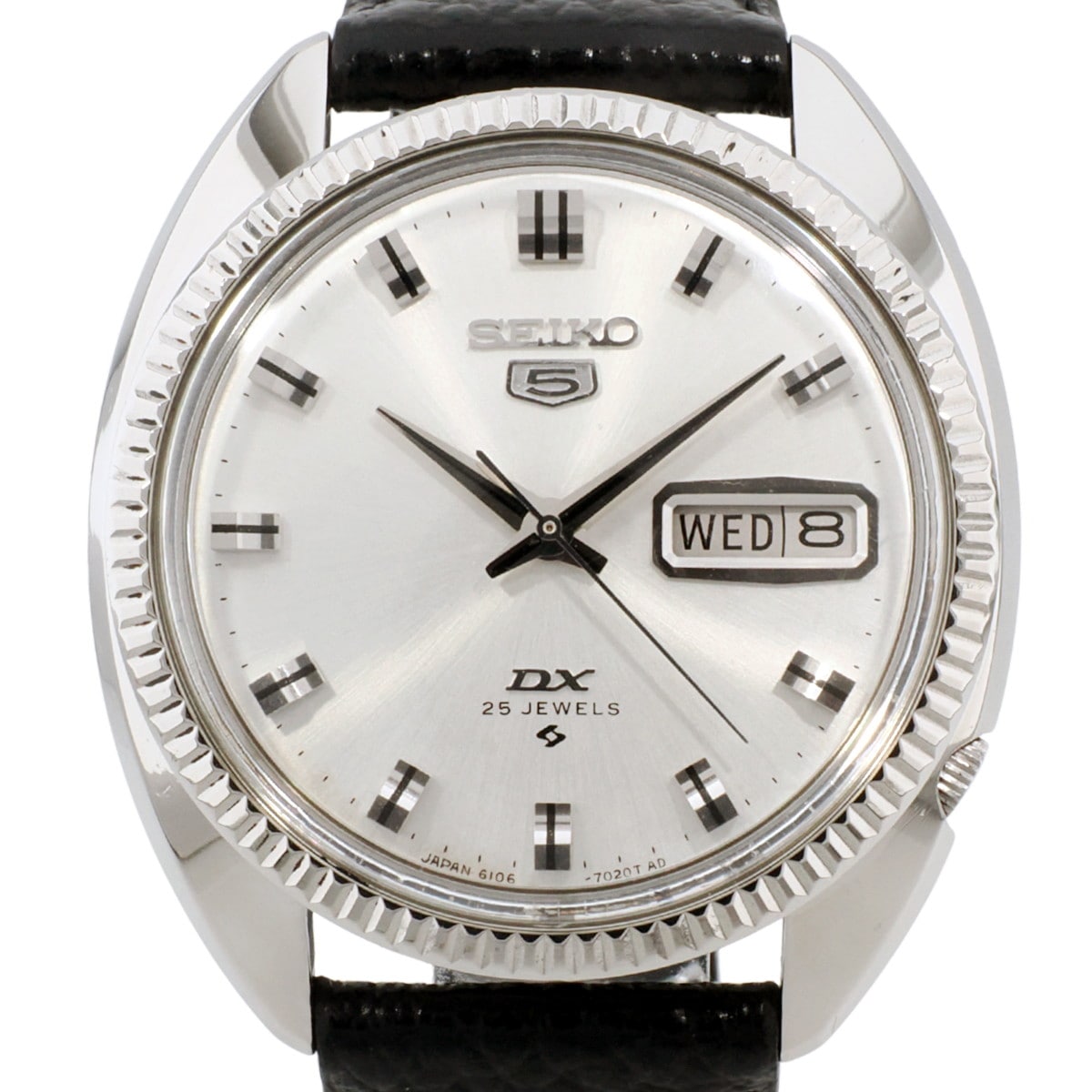 セイコー 5デラックス 6106-7040 フルーテッドベゼル 25石 自動巻 OH済 1967年製（昭和42年）