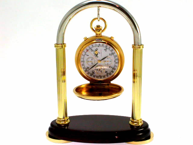 アエロ 懐中時計 クロノグラフ 手巻 42739J502 8237 BLAA　USED