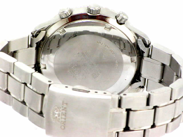 オリエント キングマスター 自動巻き 計算尺インナーベゼル ブラック CEM5Z008BS USED