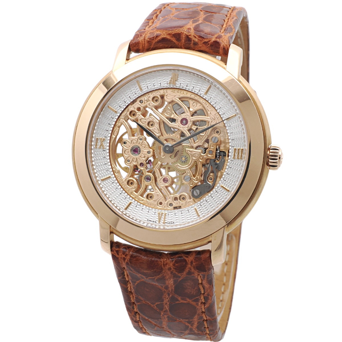 【商談中】オーデマピゲ ジュールオーデマ スケルトン 18金ピンクゴールド 15058OR.OO.A067CR.01 純正金尾錠 手巻き メーカーコンプリートサービス済 2005年製 USED