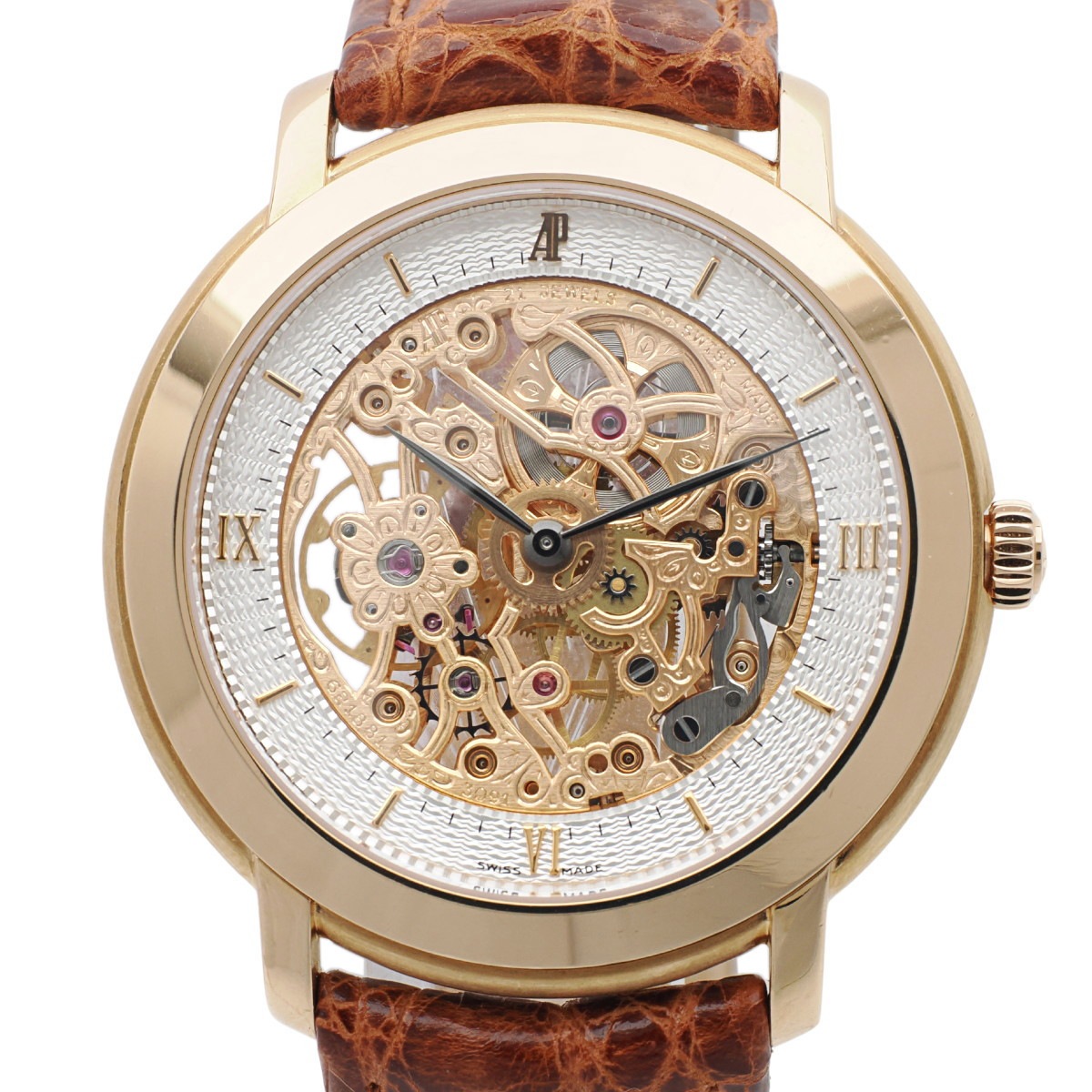 【商談中】オーデマピゲ ジュールオーデマ スケルトン 18金ピンクゴールド 15058OR.OO.A067CR.01 純正金尾錠 手巻き メーカーコンプリートサービス済 2005年製 USED