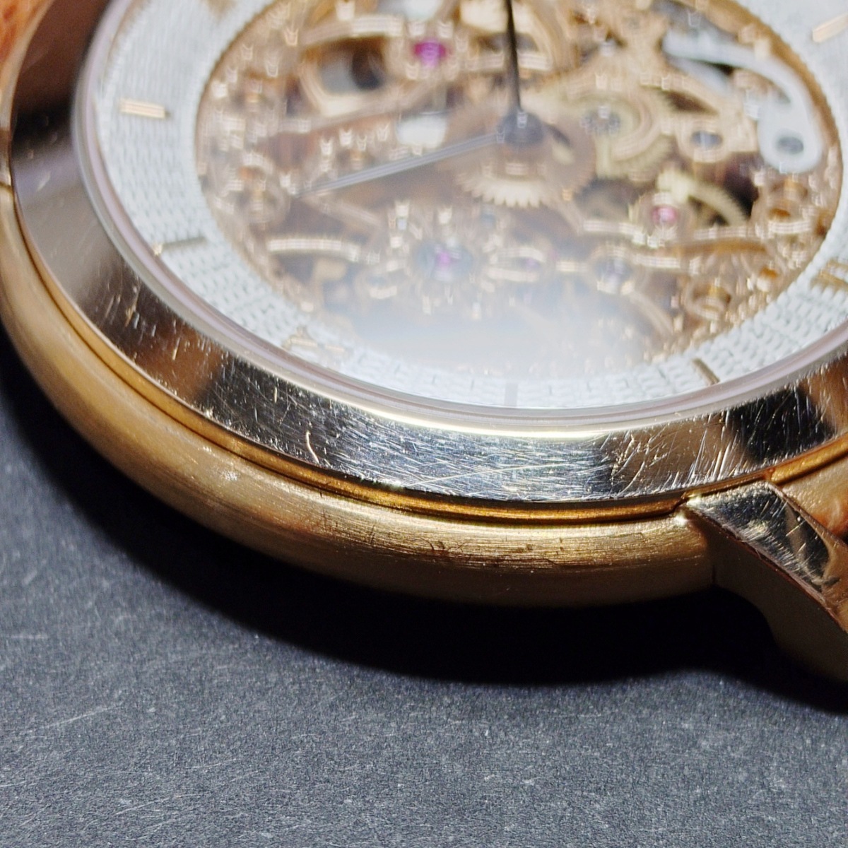 【商談中】オーデマピゲ ジュールオーデマ スケルトン 18金ピンクゴールド 15058OR.OO.A067CR.01 純正金尾錠 手巻き メーカーコンプリートサービス済 2005年製 USED