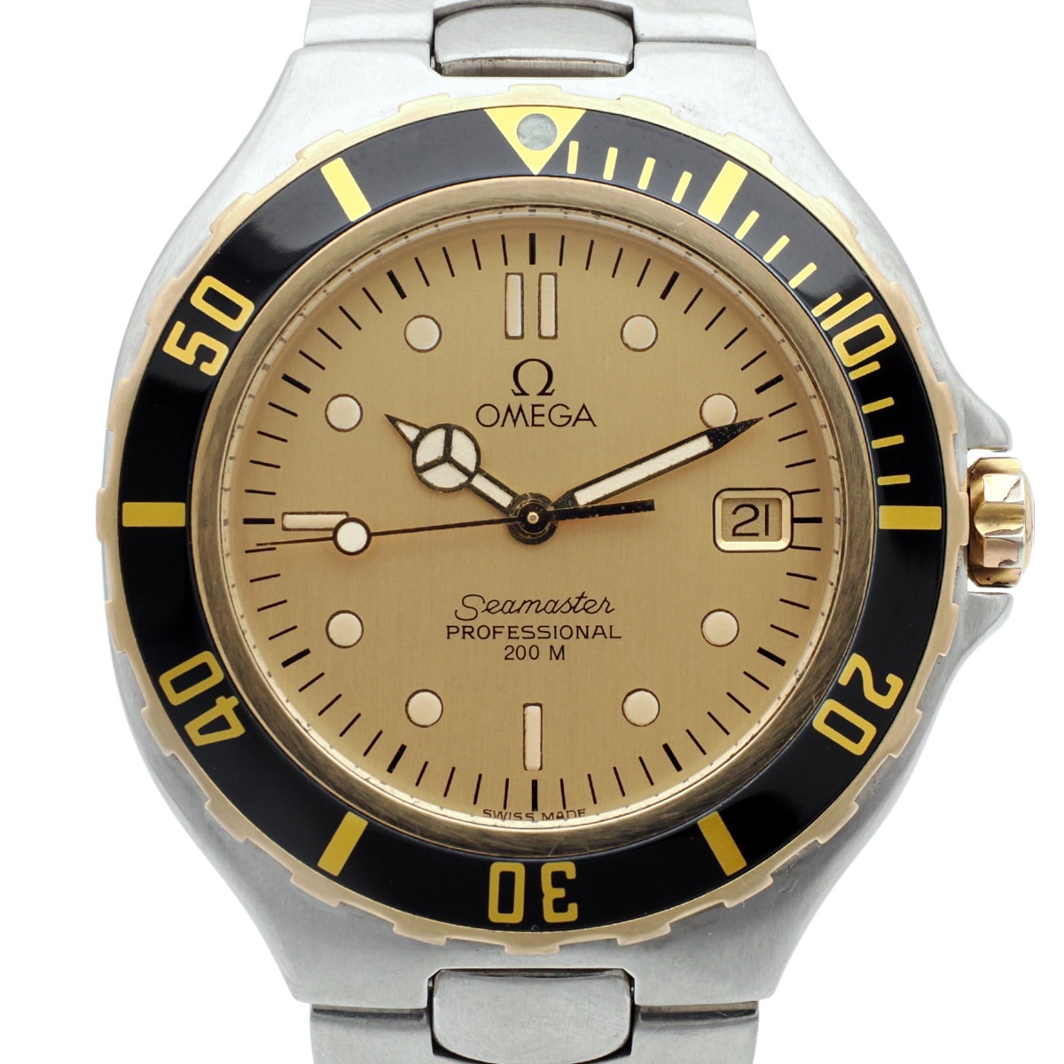 オメガ シーマスター プロフェッショナル 200m Pre-Bond 396.1042 37mm メルセデス針 クオーツ 1988年頃 OH済 USED