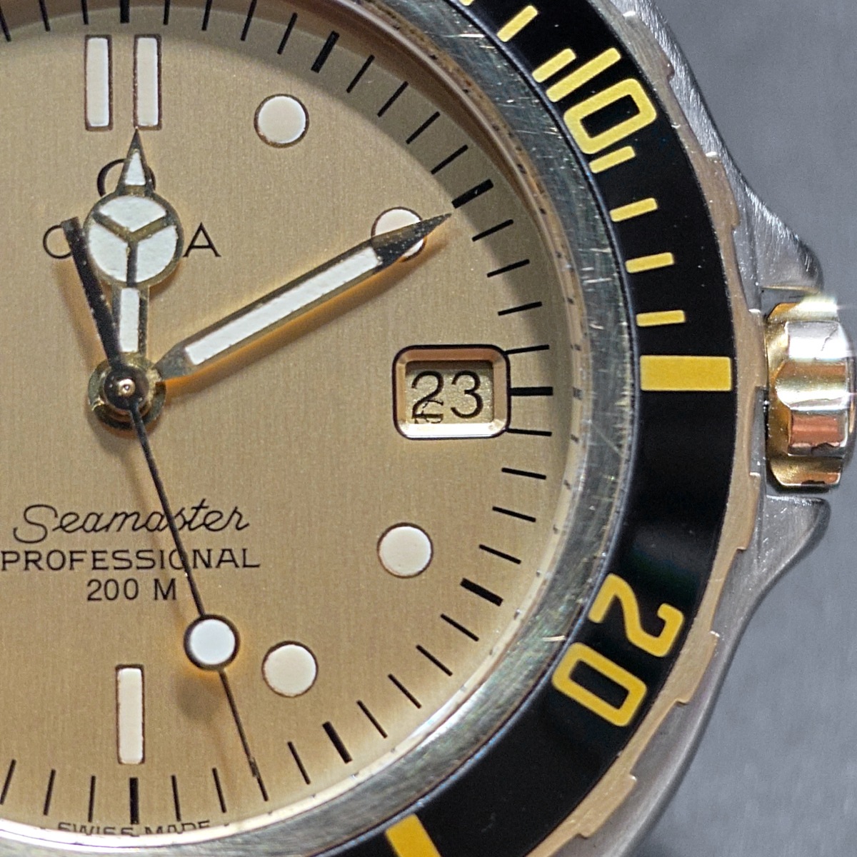 オメガ シーマスター プロフェッショナル 200m Pre-Bond 396.1042 37mm メルセデス針 クオーツ 1988年頃 OH済 USED