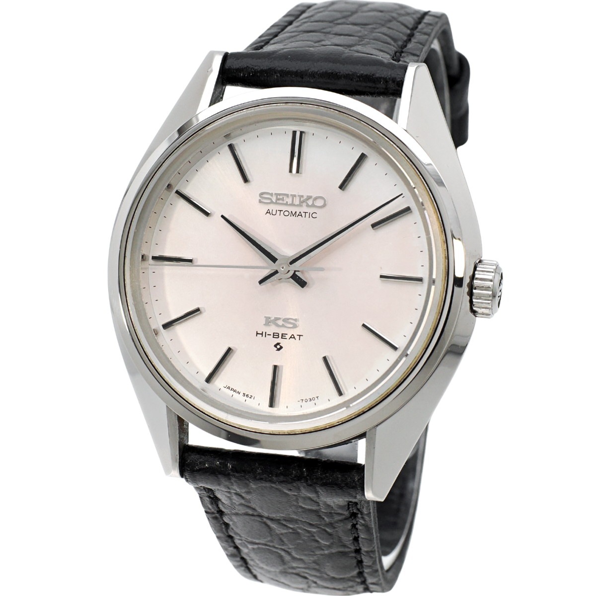 キングセイコー 5621-7022 ノンデイト KS尾錠付き スクリューバック 自動巻 OH済 昭和49年/1974年製