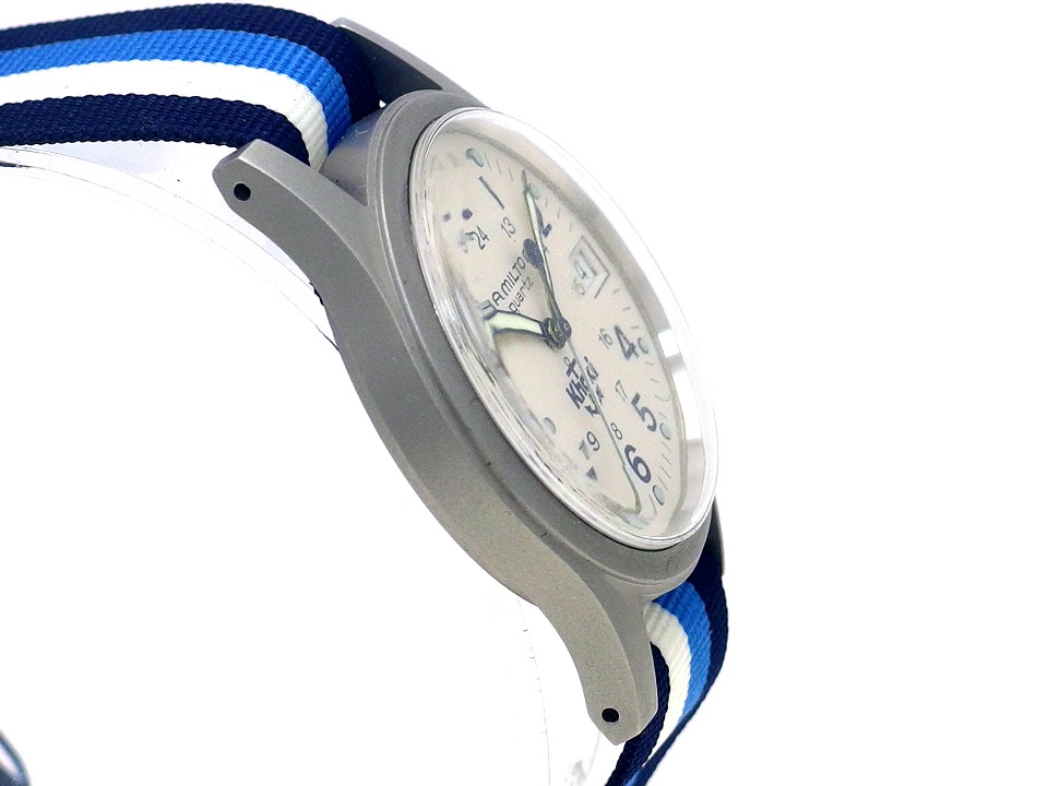 ハミルトン カーキ 9797 アイボリー文字盤 クオーツ USED Hamilton