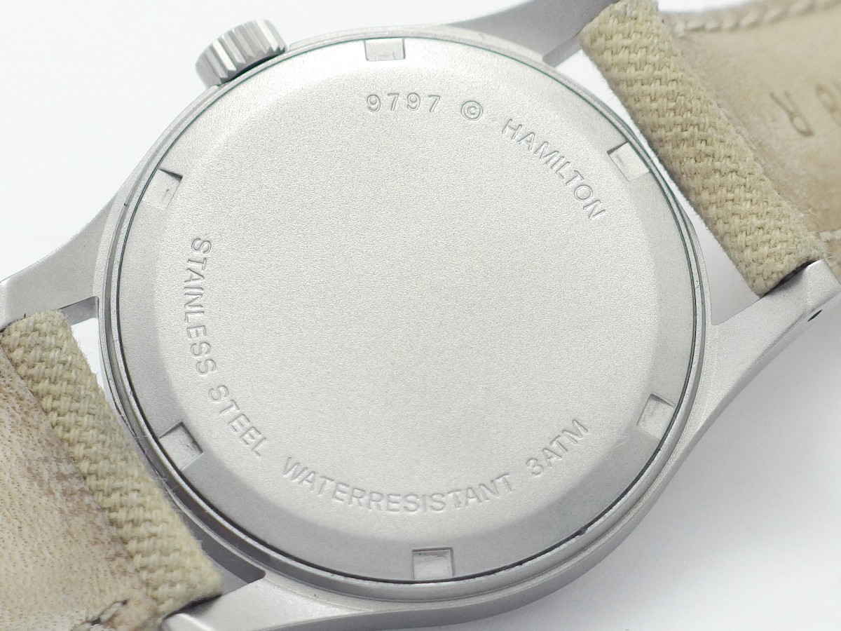 ハミルトン カーキ 9797 ブラック文字盤 クオーツ USED