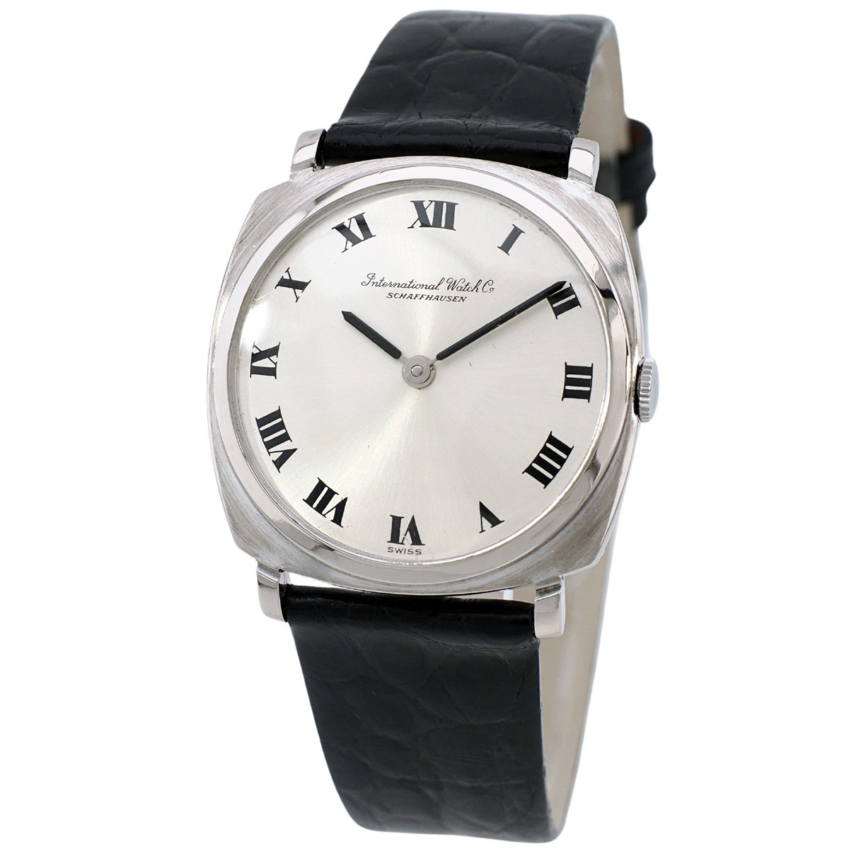 IWC 18金無垢ホワイトゴールド Ref.2501 直径31mm ローマインデックス Cal.423 手巻き OH済 1974年製