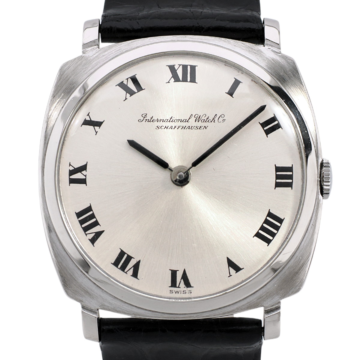 IWC 18金無垢ホワイトゴールド Ref.2501 直径31mm ローマインデックス Cal.423 手巻き OH済 1974年製