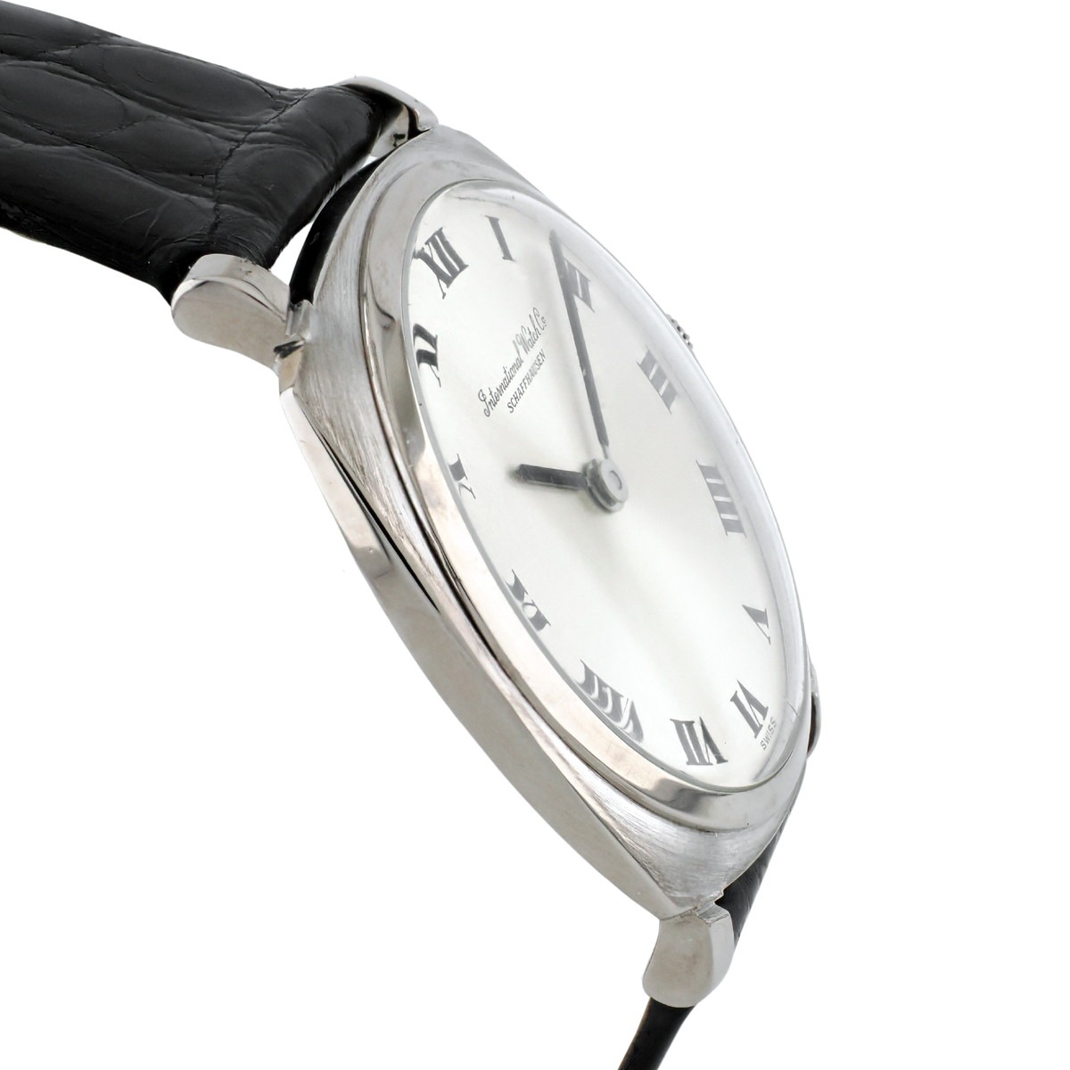 IWC 18金無垢ホワイトゴールド Ref.2501 直径31mm ローマインデックス Cal.423 手巻き OH済 1974年製