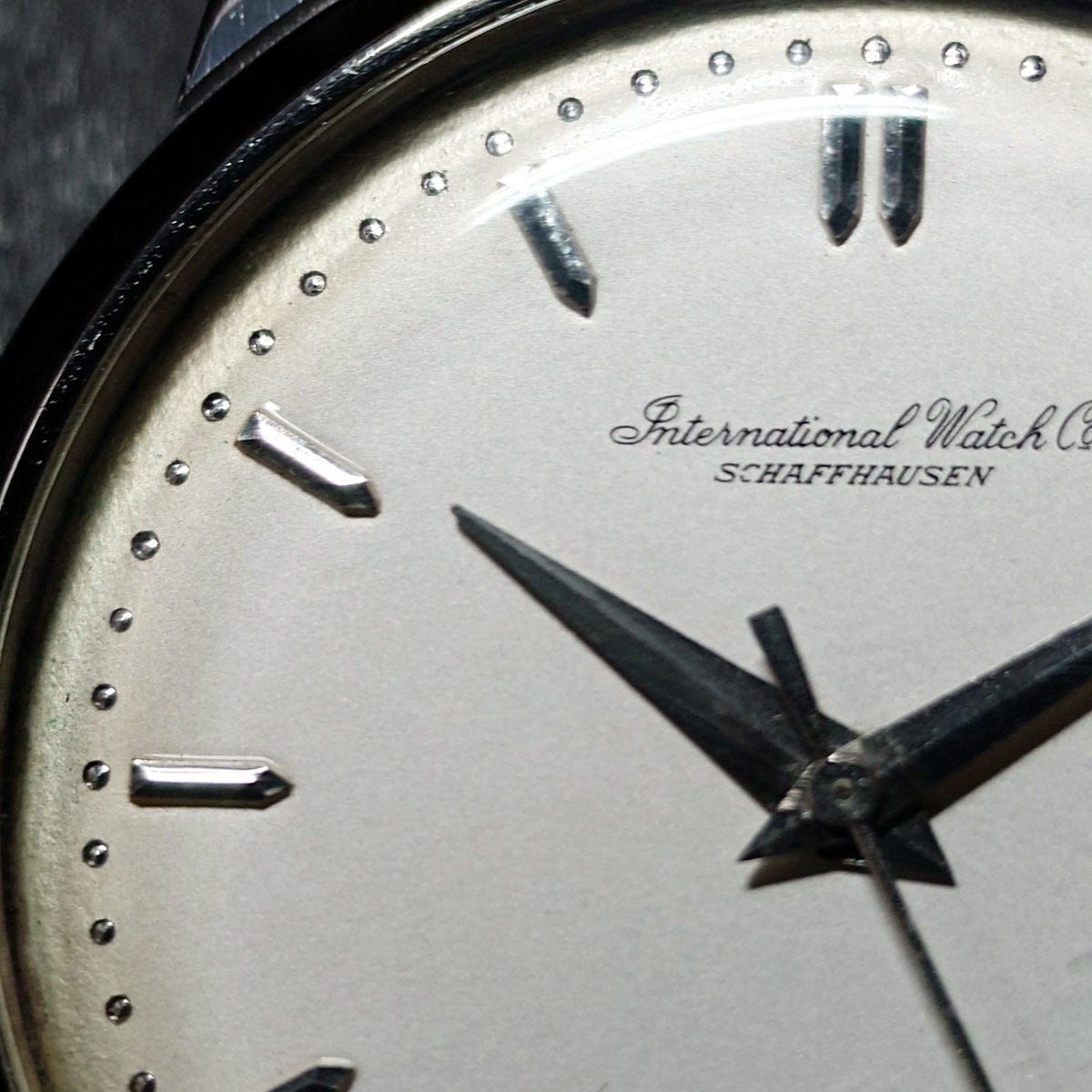 IWC ヴィンテージ ビッグケース Cal.853 ペラトン式 自動巻 筆記体ロゴ OH済 1959年製