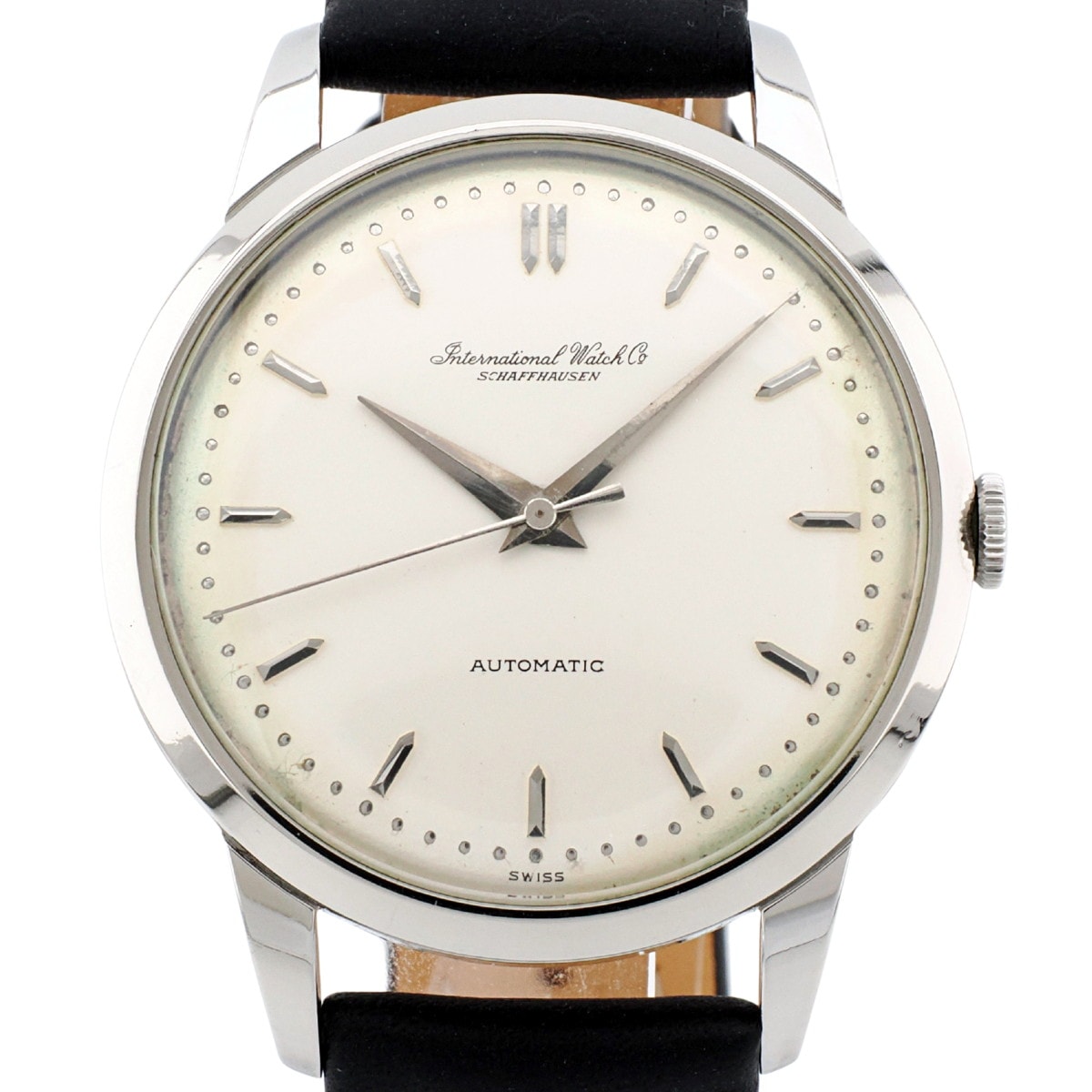 IWC ヴィンテージ ビッグケース Cal.853 ペラトン式 自動巻 筆記体ロゴ OH済 1959年製