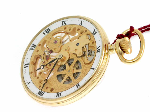 アエロ 懐中時計 手巻 両面スケルトン GP 56738j501 J503　新品