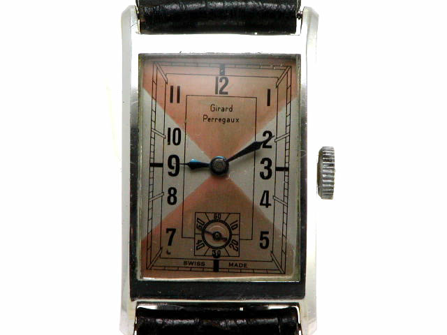 ジラール・ペルゴ 角型機械 手巻き 1940年代 Girard Perregaux
